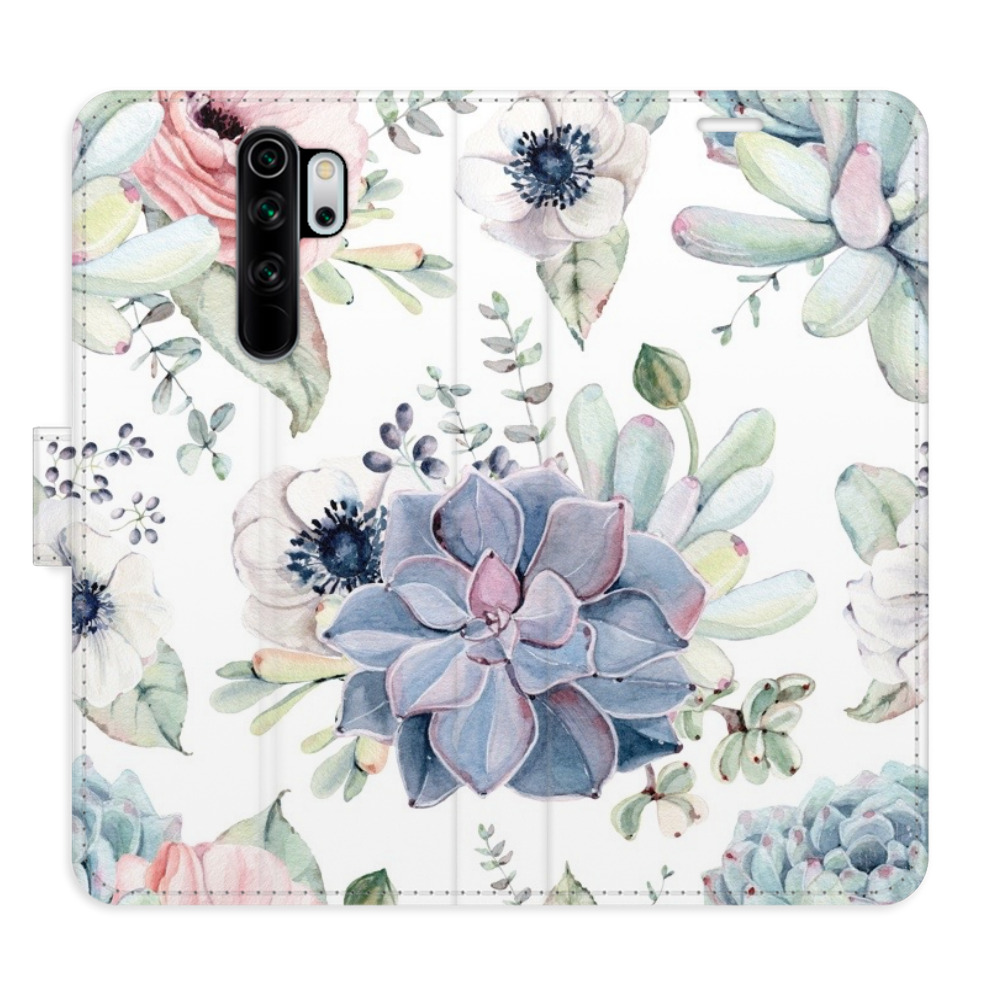 Flipové puzdro iSaprio - Succulents - Xiaomi Redmi Note 8 Pro