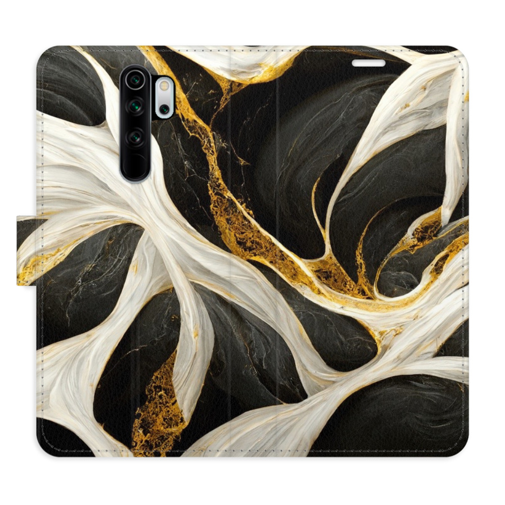 Flipové puzdro iSaprio - BlackGold Marble - Xiaomi Redmi Note 8 Pro