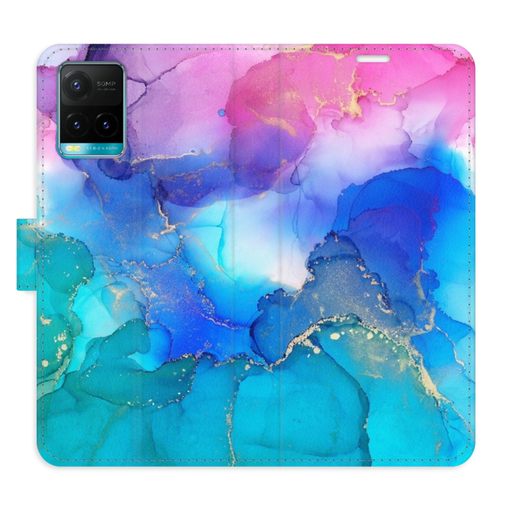 Flipové puzdro iSaprio - BluePink Paint - Vivo Y21 / Y21s / Y33s