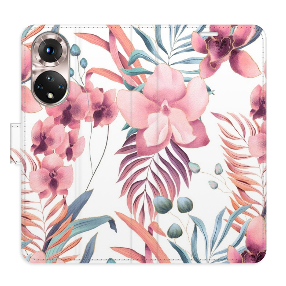 Flipové puzdro iSaprio - Pink Flowers 02 - Honor 50 / Nova 9