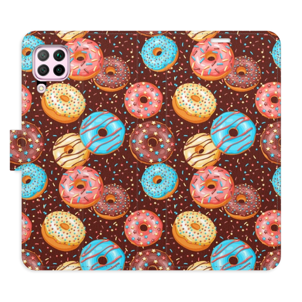 Flipové puzdro iSaprio - Donuts Pattern - Huawei P40 Lite