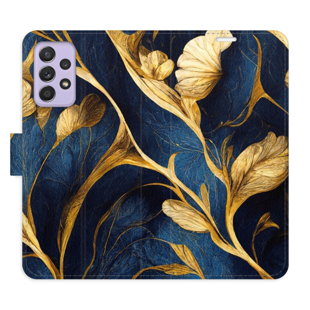 Flipové puzdro iSaprio - GoldBlue - Samsung Galaxy A52 / A52 5G / A52s