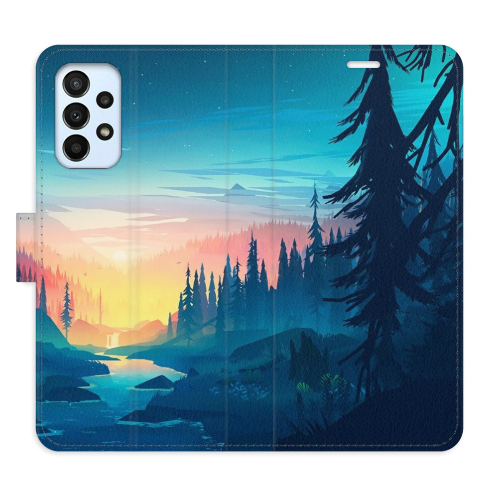Flipové puzdro iSaprio - Magical Landscape - Samsung Galaxy A23 / A23 5G
