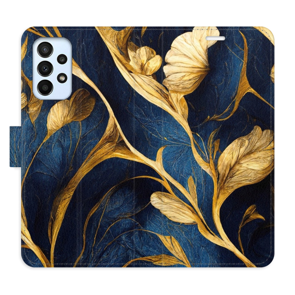 Flipové puzdro iSaprio - GoldBlue - Samsung Galaxy A23 / A23 5G