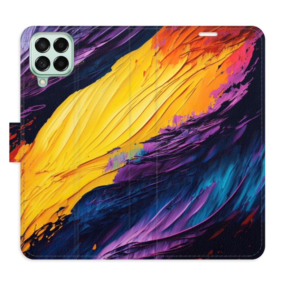 Flipové puzdro iSaprio - Fire Paint - Samsung Galaxy M53 5G