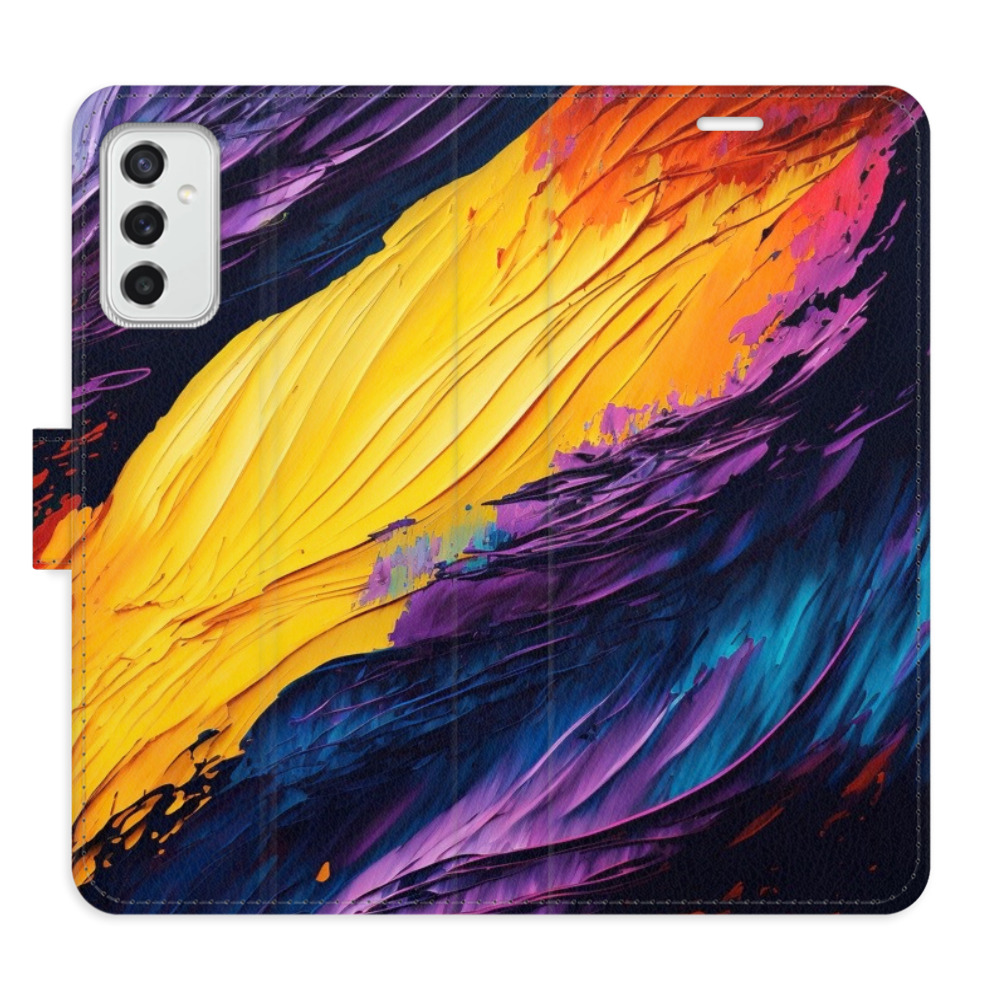 Flipové puzdro iSaprio - Fire Paint - Samsung Galaxy M52 5G