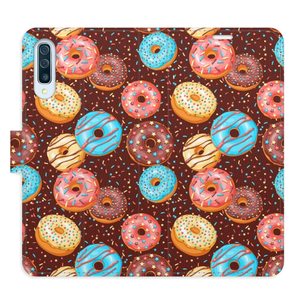 Flipové puzdro iSaprio - Donuts Pattern - Samsung Galaxy A50