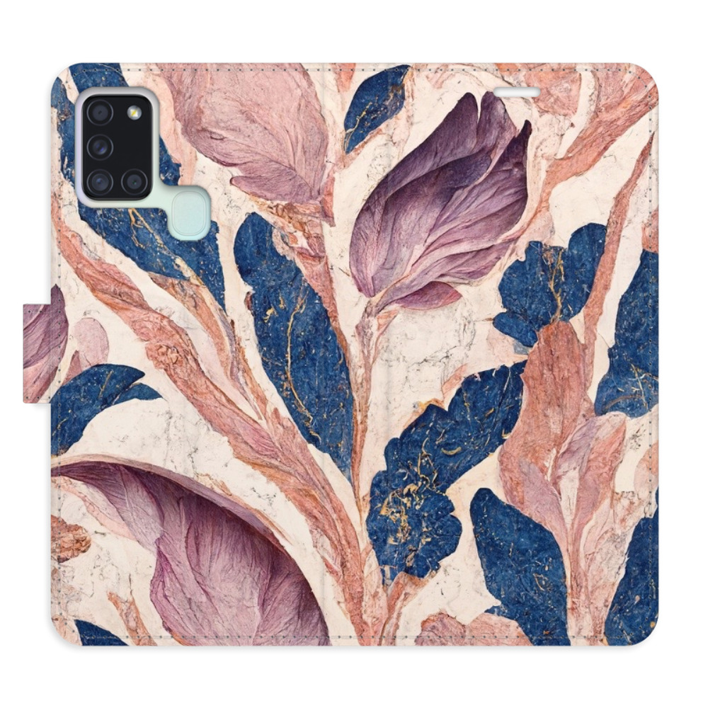 Flipové puzdro iSaprio - Old Leaves 02 - Samsung Galaxy A21s