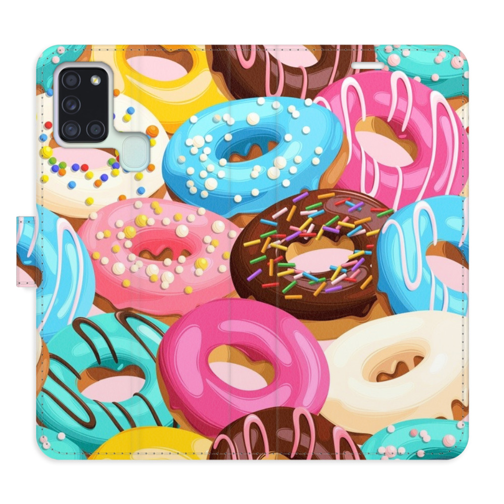 Flipové puzdro iSaprio - Donuts Pattern 02 - Samsung Galaxy A21s