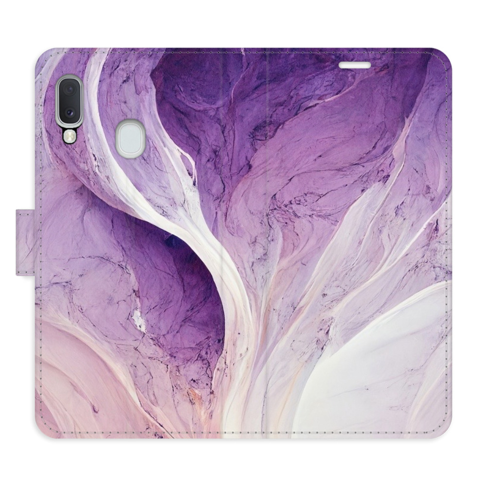 Flipové puzdro iSaprio - Purple Paint - Samsung Galaxy A20e