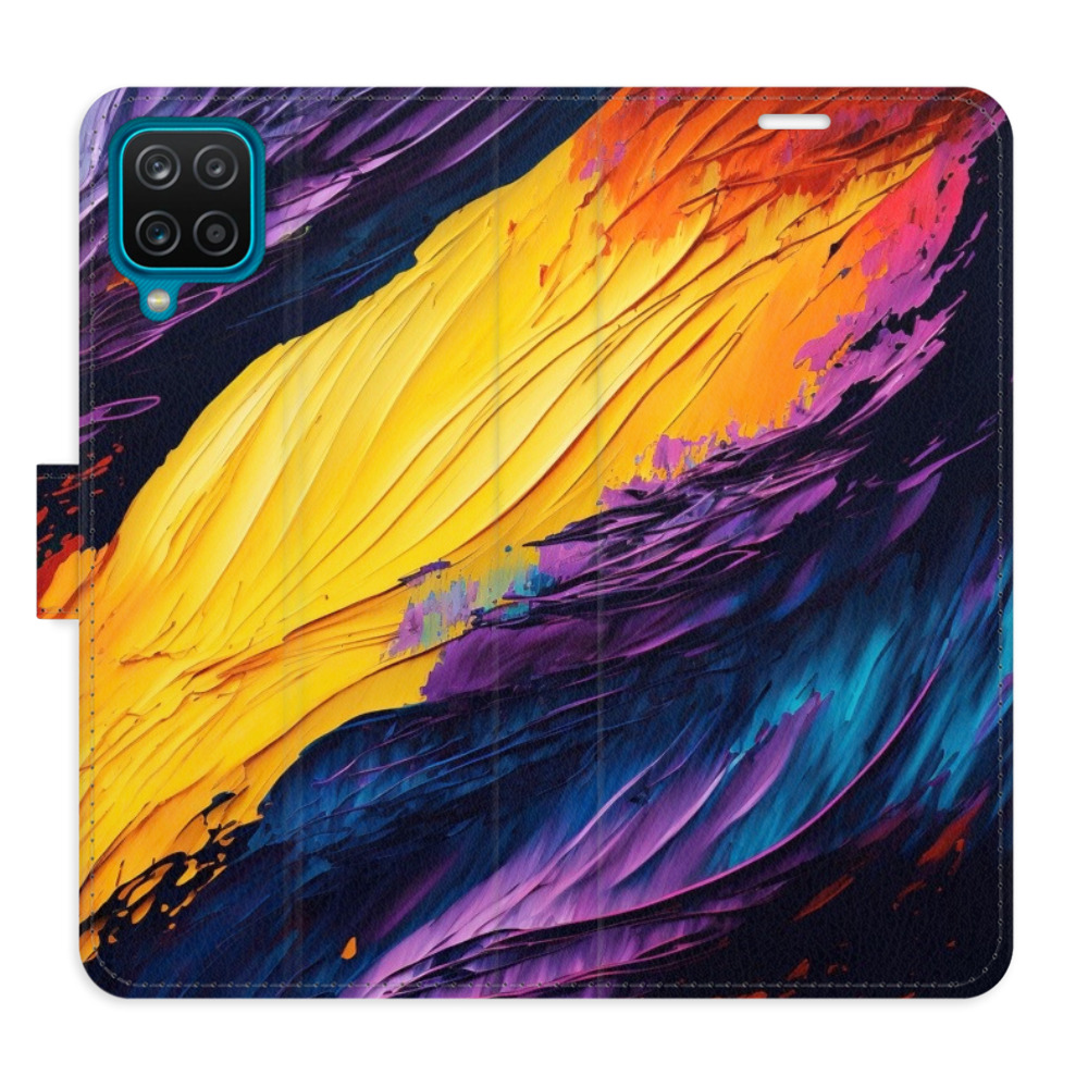 Flipové puzdro iSaprio - Fire Paint - Samsung Galaxy A12