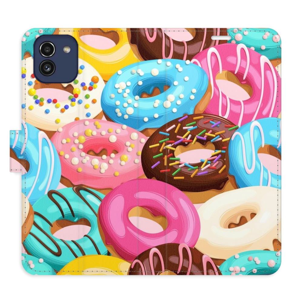 Flipové puzdro iSaprio - Donuts Pattern 02 - Samsung Galaxy A03