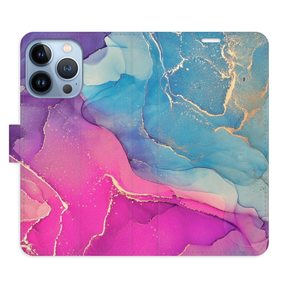 Flipové puzdro iSaprio - Colour Marble 02 - iPhone 13 Pro