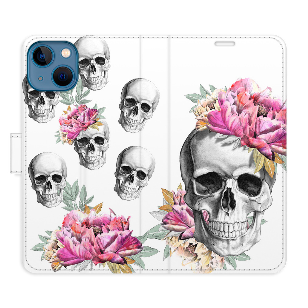 Flipové puzdro iSaprio - Crazy Skull - iPhone 13