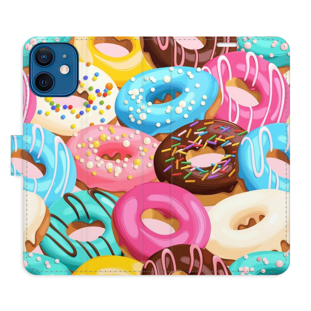 Flipové puzdro iSaprio - Donuts Pattern 02 - iPhone 12 mini