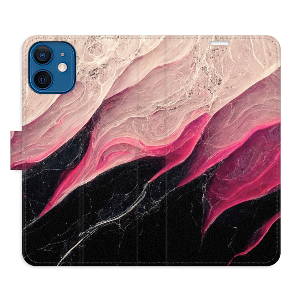 Flipové puzdro iSaprio - BlackPink Marble - iPhone 12 mini