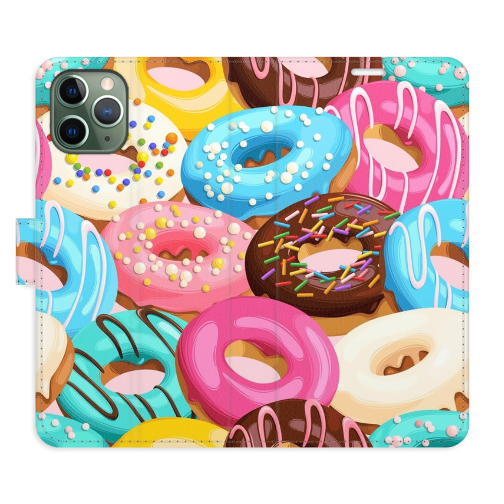 Flipové puzdro iSaprio - Donuts Pattern 02 - iPhone 11 Pro
