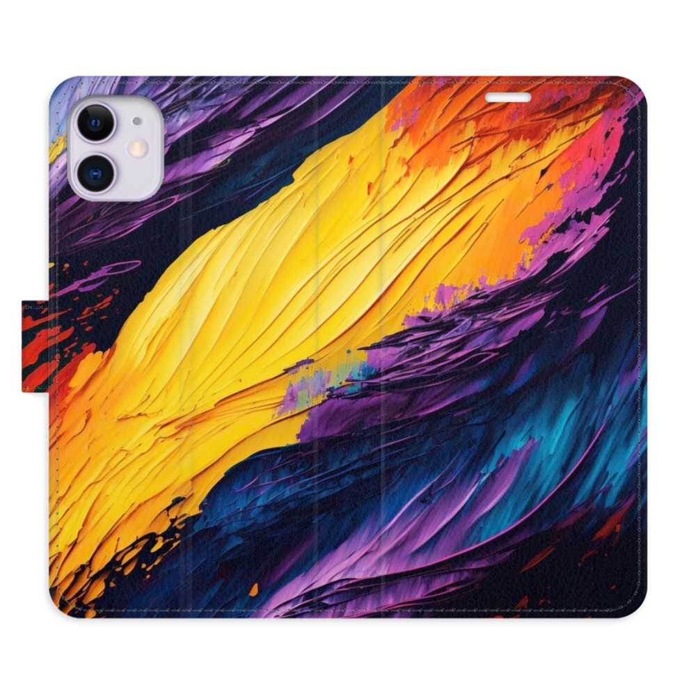Flipové puzdro iSaprio - Fire Paint - iPhone 11