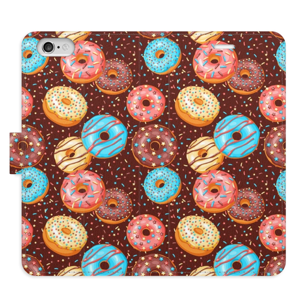 Flipové puzdro iSaprio - Donuts Pattern - iPhone 6/6S