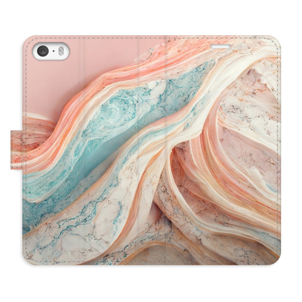 Flipové puzdro iSaprio - Colour Marble - iPhone 5/5S/SE