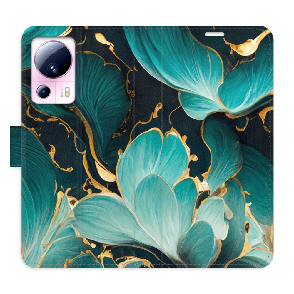 Flipové puzdro iSaprio - Blue Flowers 02 - Xiaomi 13 Lite