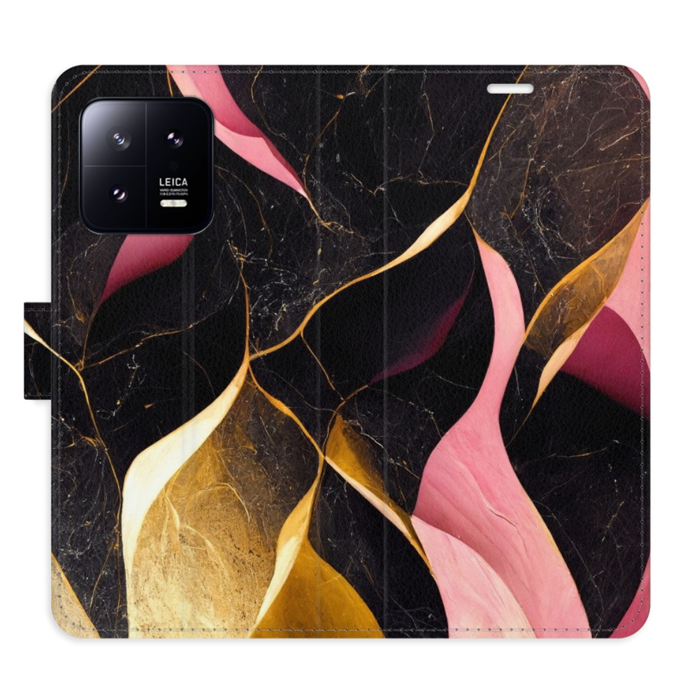 Flipové puzdro iSaprio - Gold Pink Marble 02 - Xiaomi 13
