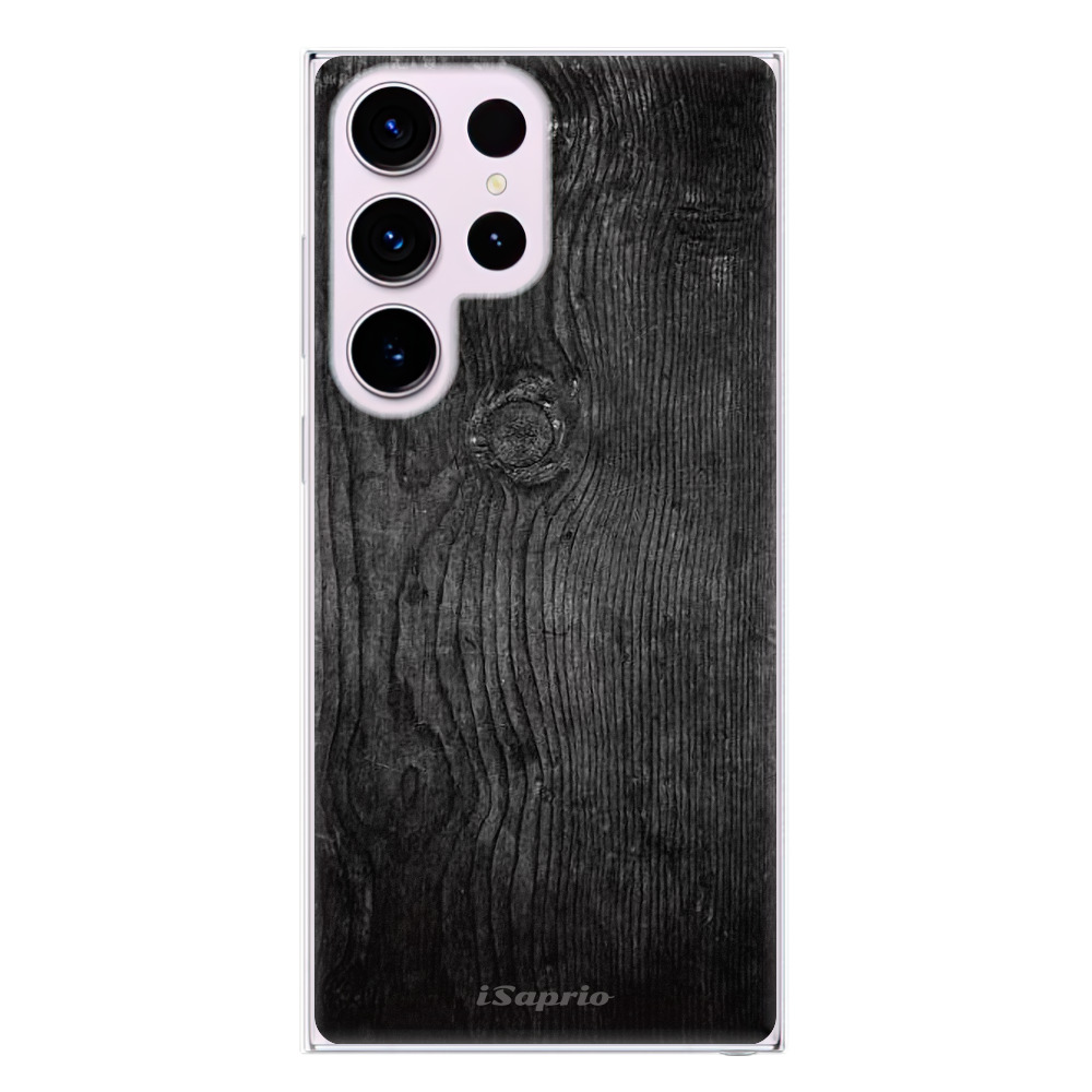 Odolné silikónové puzdro iSaprio - Black Wood 13 - Samsung Galaxy S23 Ultra