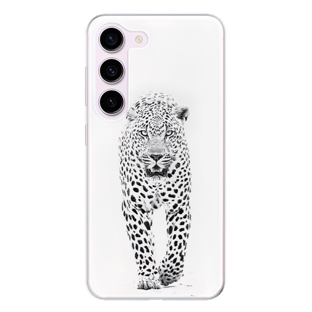 Odolné silikónové puzdro iSaprio - White Jaguar - Samsung Galaxy S23 5G