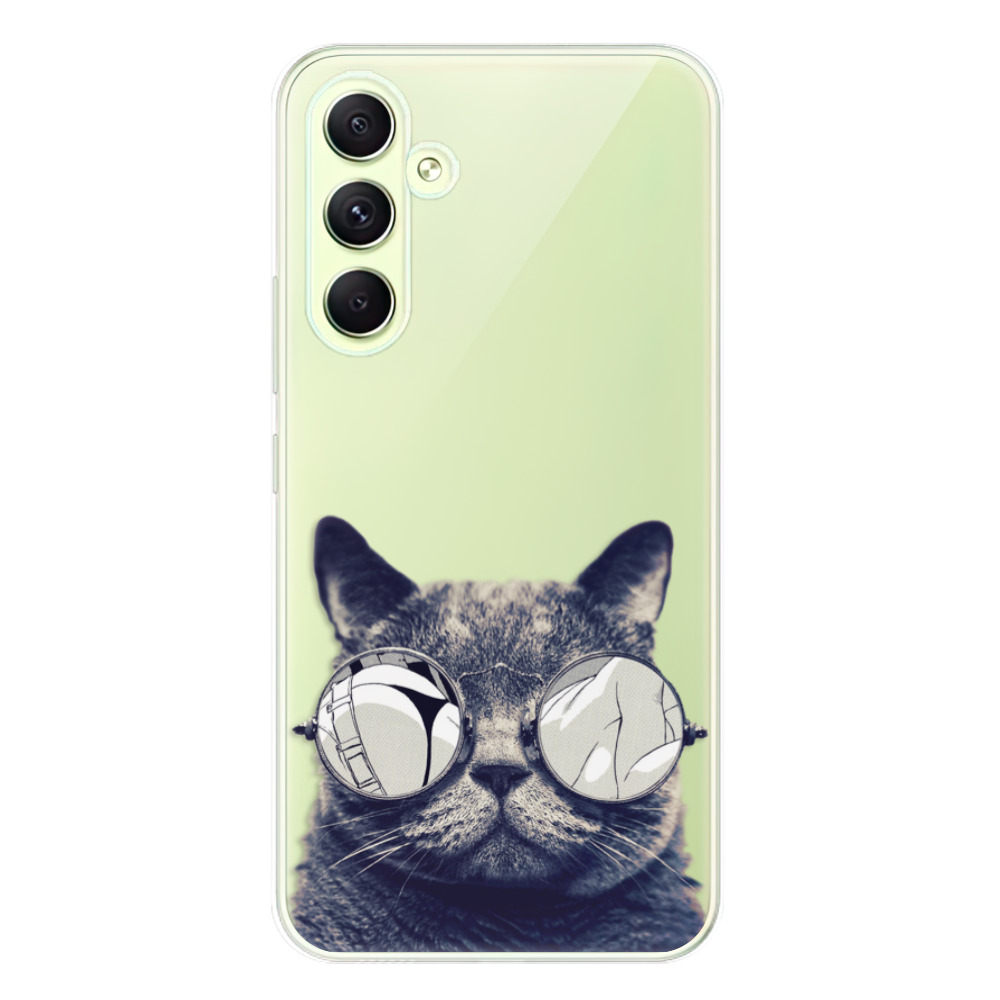 Odolné silikónové puzdro iSaprio - Crazy Cat 01 - Samsung Galaxy A54 5G