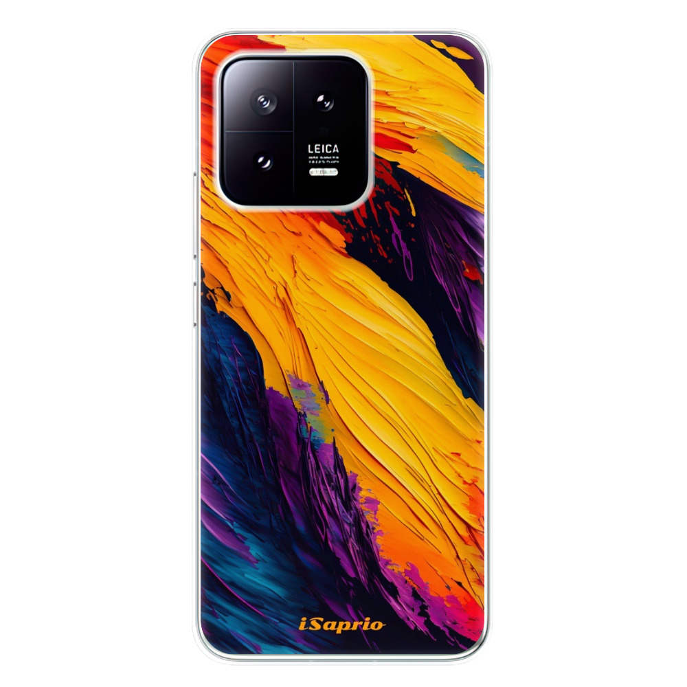 Odolné silikónové puzdro iSaprio - Orange Paint - Xiaomi 13
