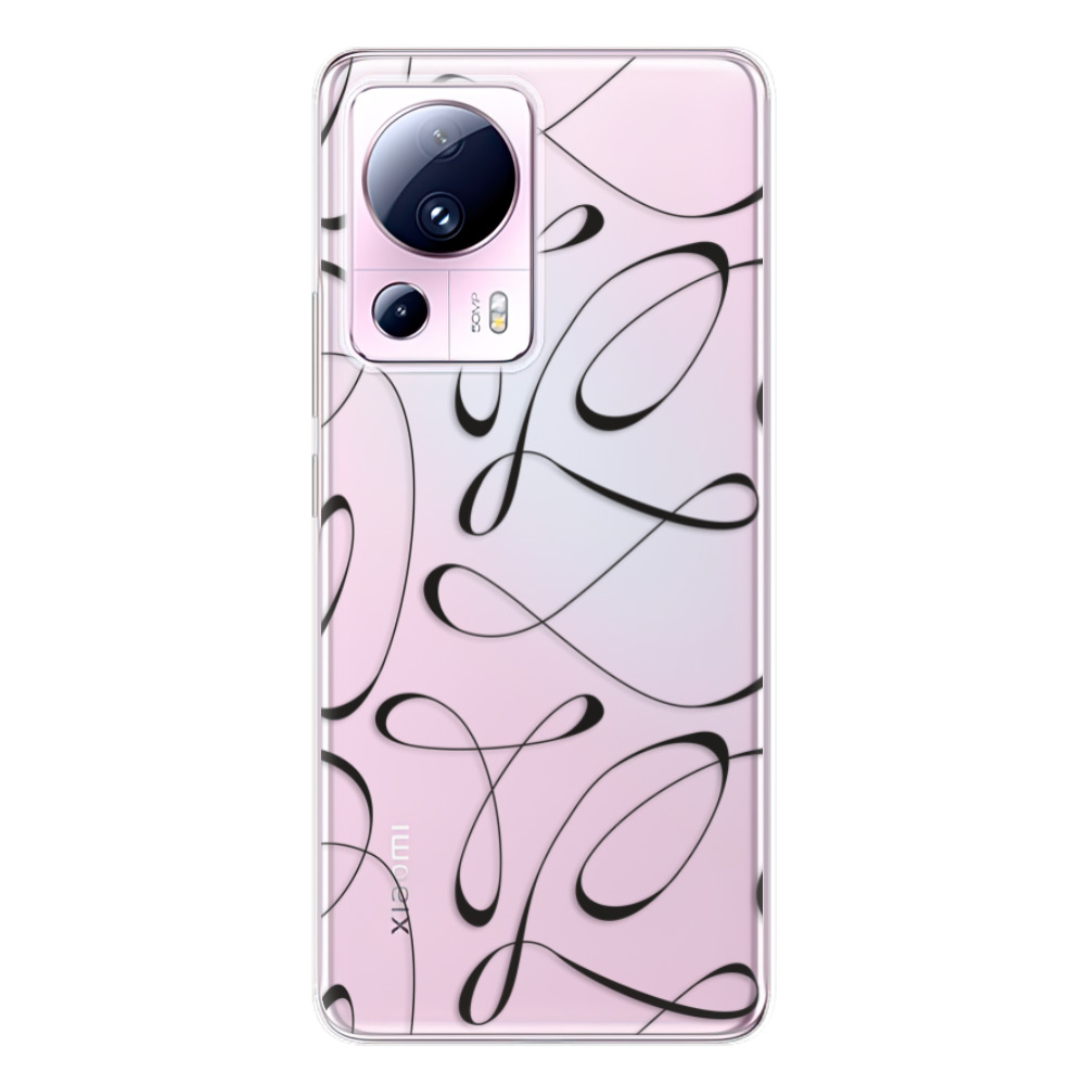Odolné silikónové puzdro iSaprio - Fancy - black - Xiaomi 13 Lite