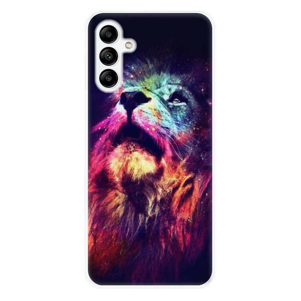 Odolné silikónové puzdro iSaprio - Lion in Colors - Samsung Galaxy A04s