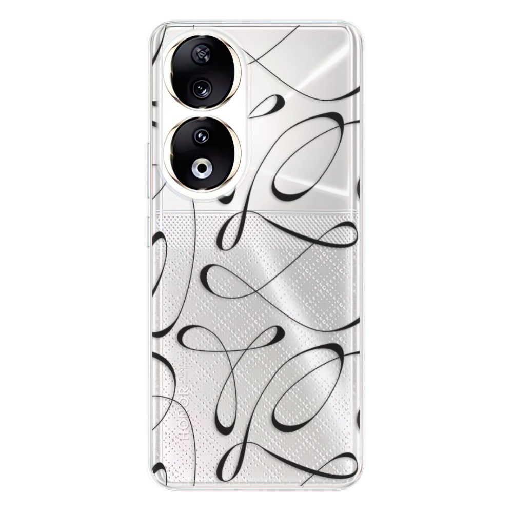 Odolné silikónové puzdro iSaprio - Fancy - black - Honor 90 5G