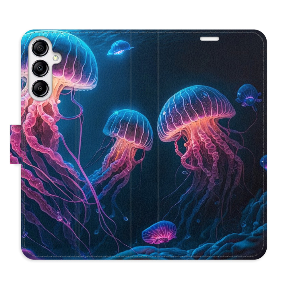 Flipové puzdro iSaprio - Jellyfish - Samsung Galaxy A14 / A14 5G