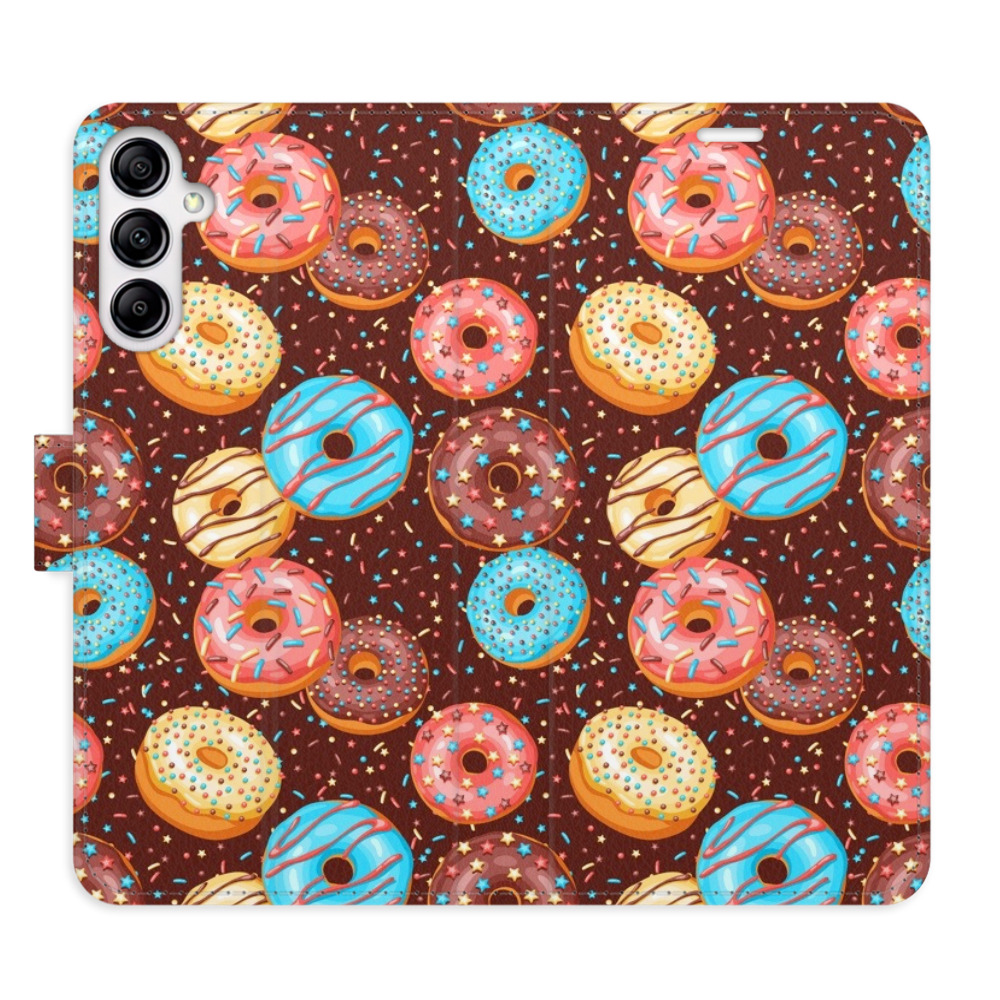 Flipové puzdro iSaprio - Donuts Pattern - Samsung Galaxy A14 / A14 5G