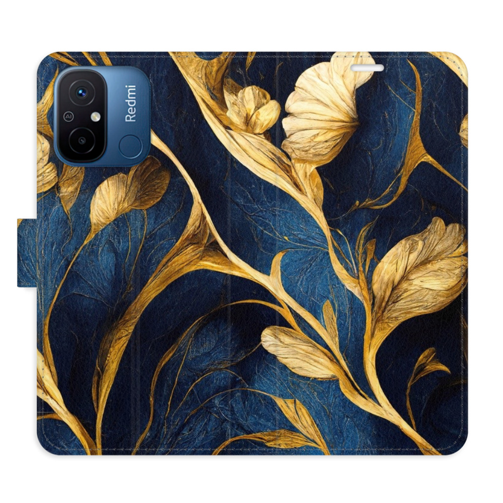 Flipové puzdro iSaprio - GoldBlue - Xiaomi Redmi 12C
