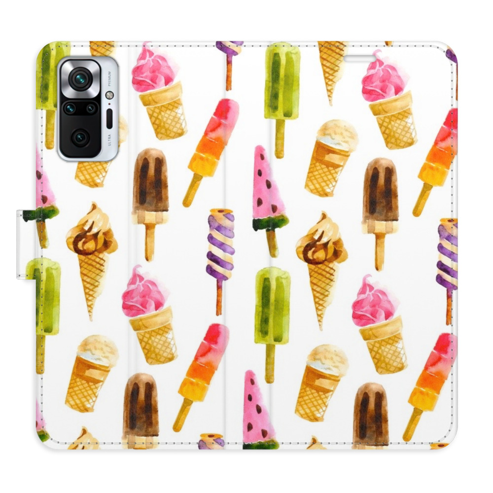 Flipové puzdro iSaprio - Ice Cream Pattern - Xiaomi Redmi Note 10 Pro