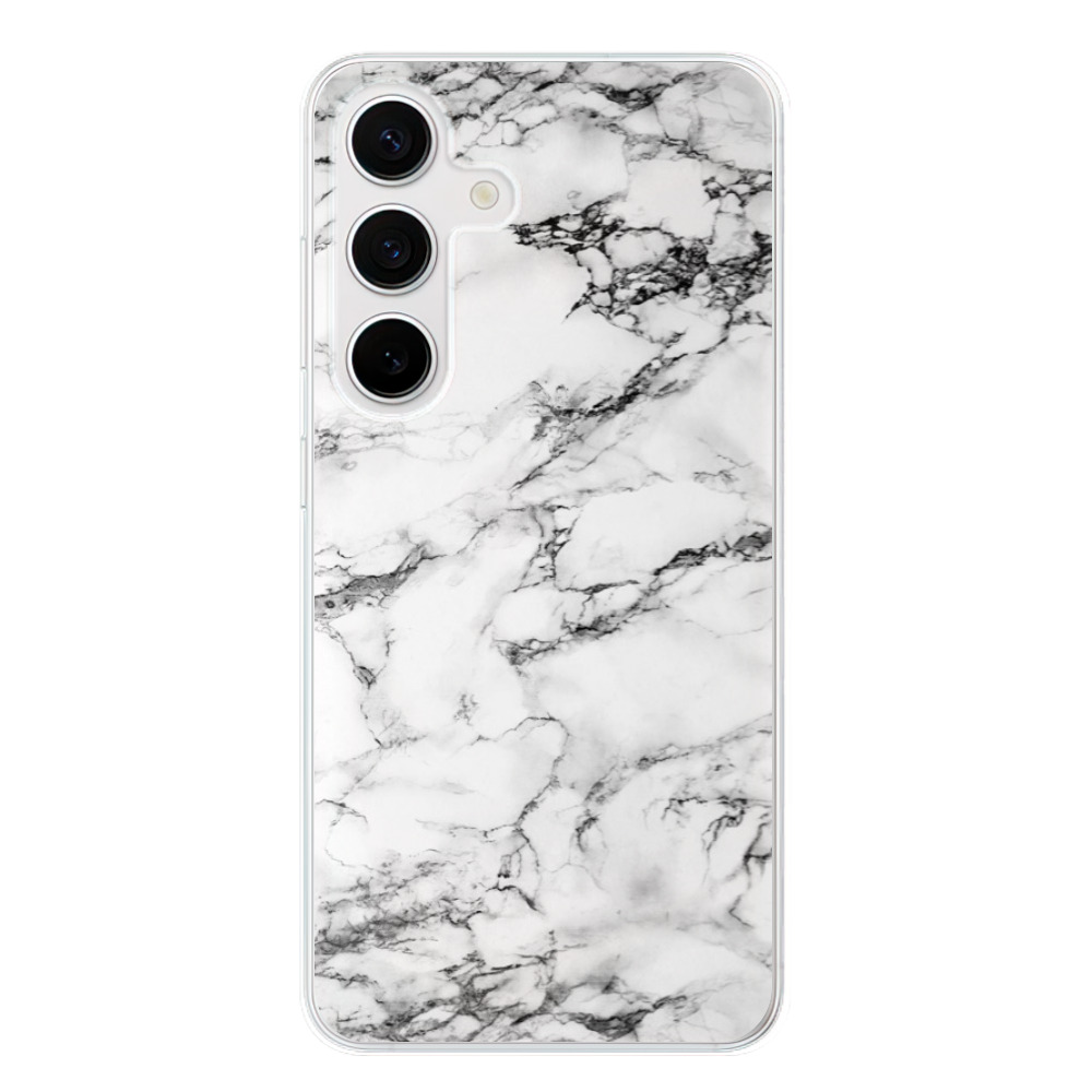 Odolné silikónové puzdro iSaprio - White Marble 01 - Samsung Galaxy S24