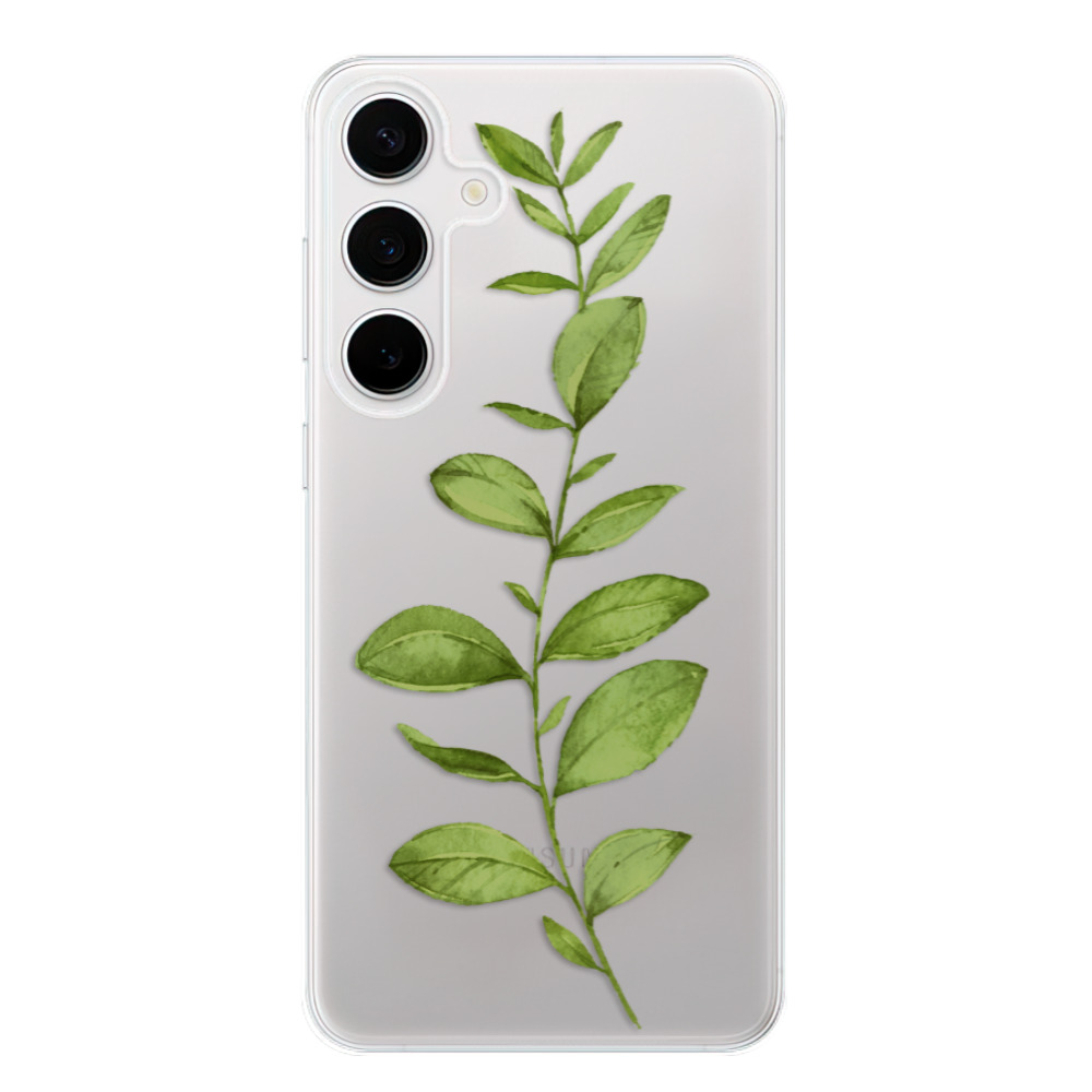 Odolné silikónové puzdro iSaprio - Green Plant 01 - Samsung Galaxy S24+