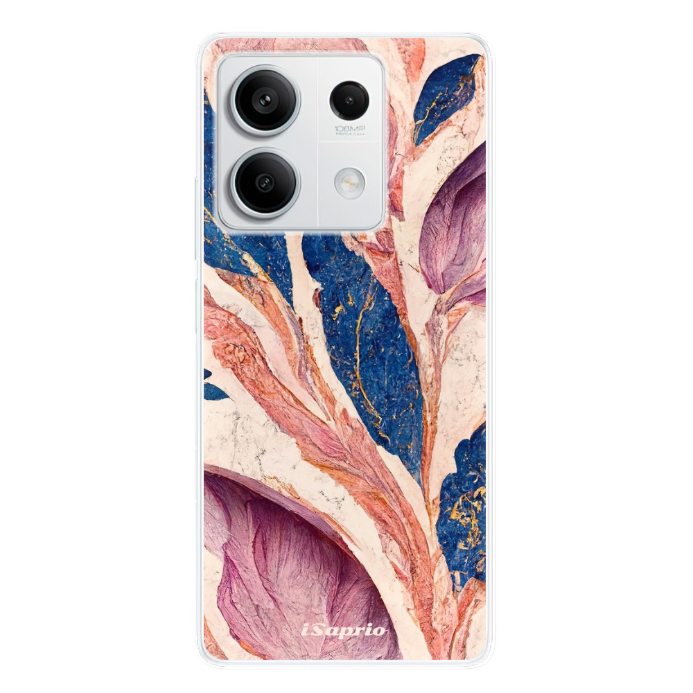 Odolné silikónové puzdro iSaprio - Purple Leaves - Xiaomi Redmi Note 13 5G