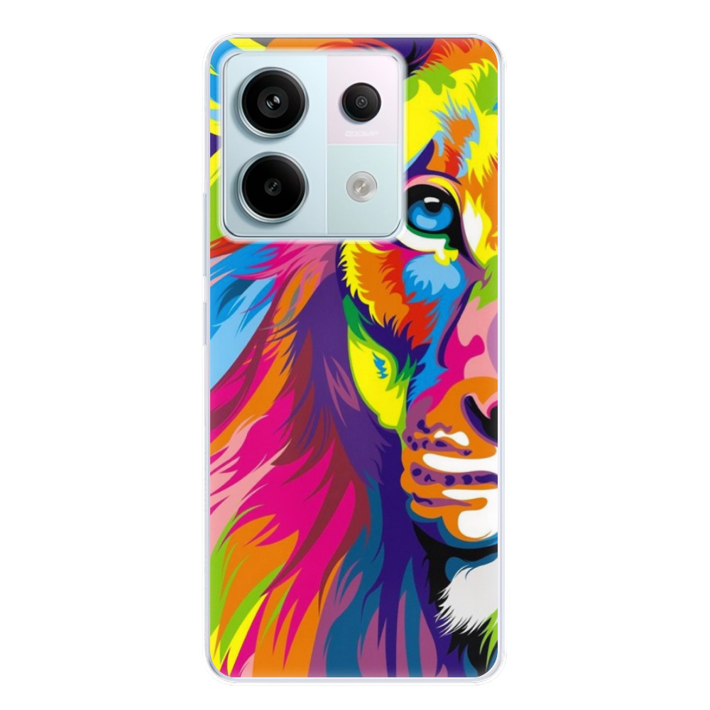 Odolné silikónové puzdro iSaprio - Rainbow Lion - Xiaomi Redmi Note 13 Pro 5G / Poco X6 5G