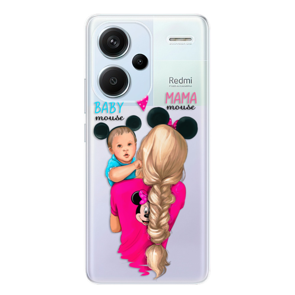 Odolné silikónové puzdro iSaprio - Mama Mouse Blonde and Boy - Xiaomi Redmi Note 13 Pro+ 5G