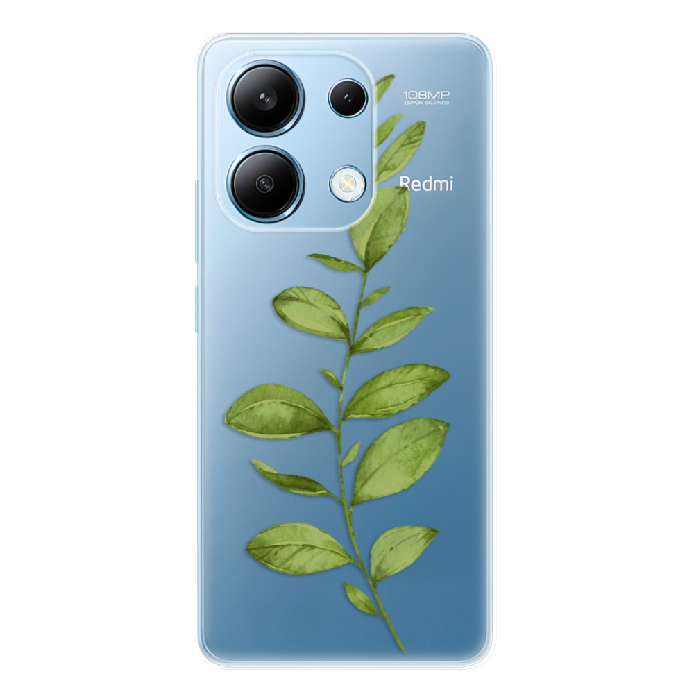 Odolné silikónové puzdro iSaprio - Green Plant 01 - Xiaomi Redmi Note 13