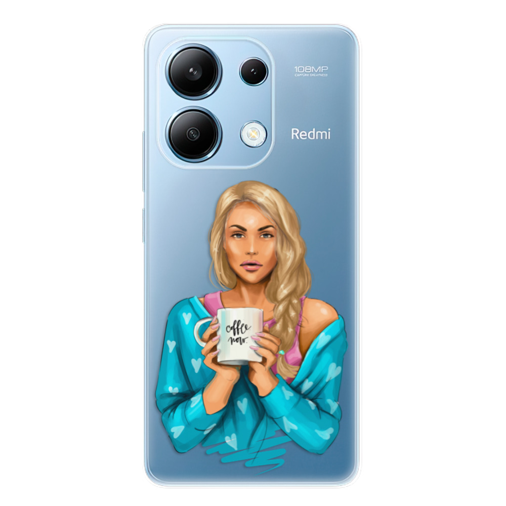 Odolné silikónové puzdro iSaprio - Coffe Now - Blond - Xiaomi Redmi Note 13