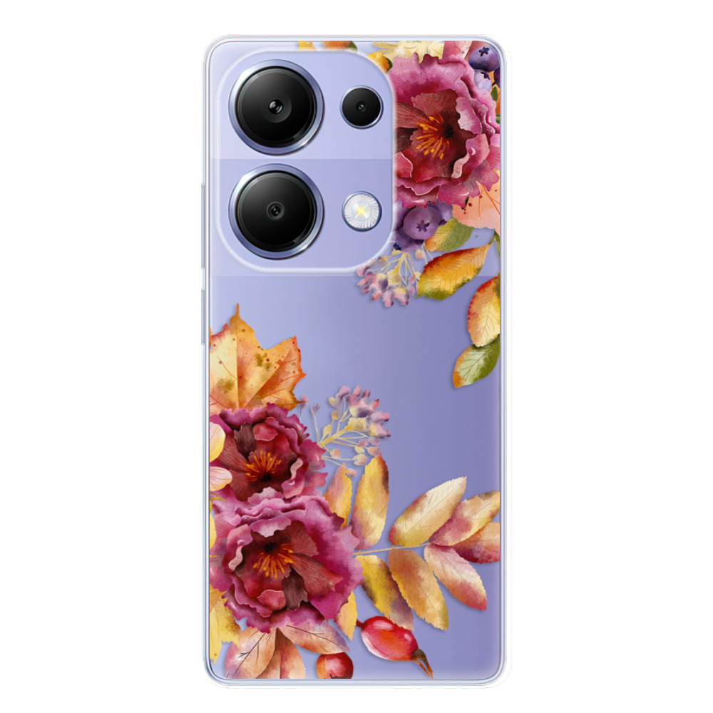 Odolné silikónové puzdro iSaprio - Fall Flowers - Xiaomi Redmi Note 13 Pro