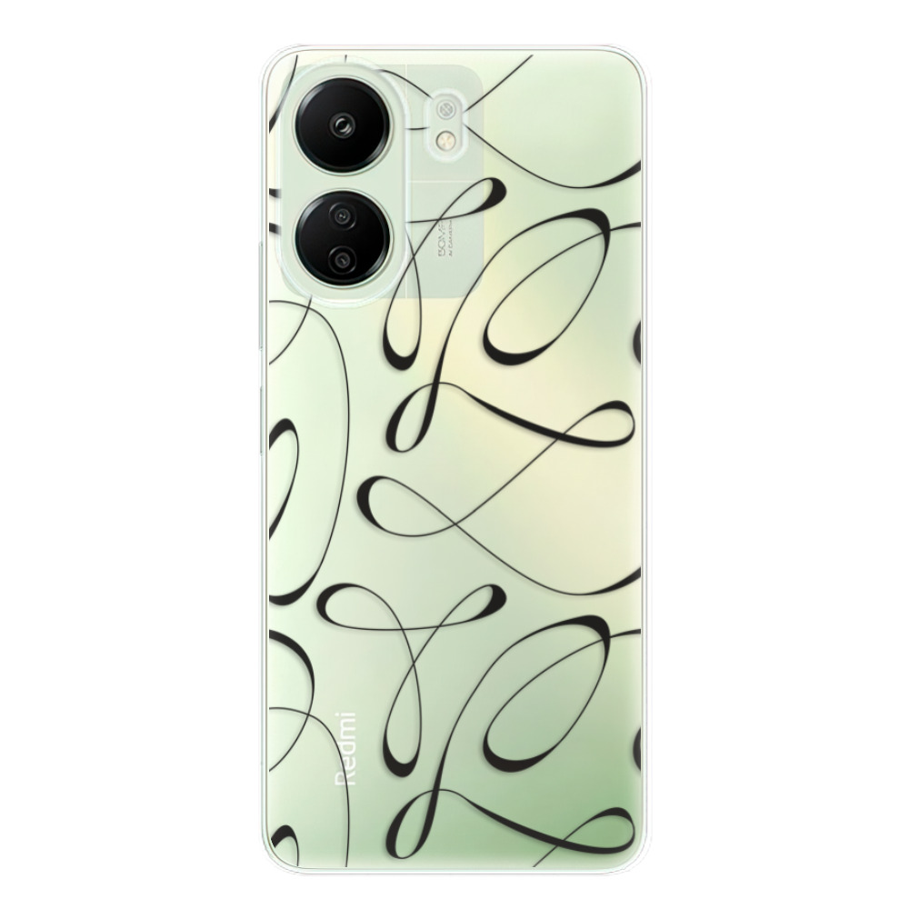 Odolné silikónové puzdro iSaprio - Fancy - black - Xiaomi Redmi 13C
