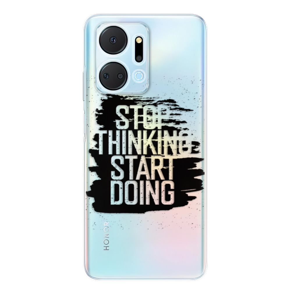 Odolné silikónové puzdro iSaprio - Start Doing - black - Honor X7a
