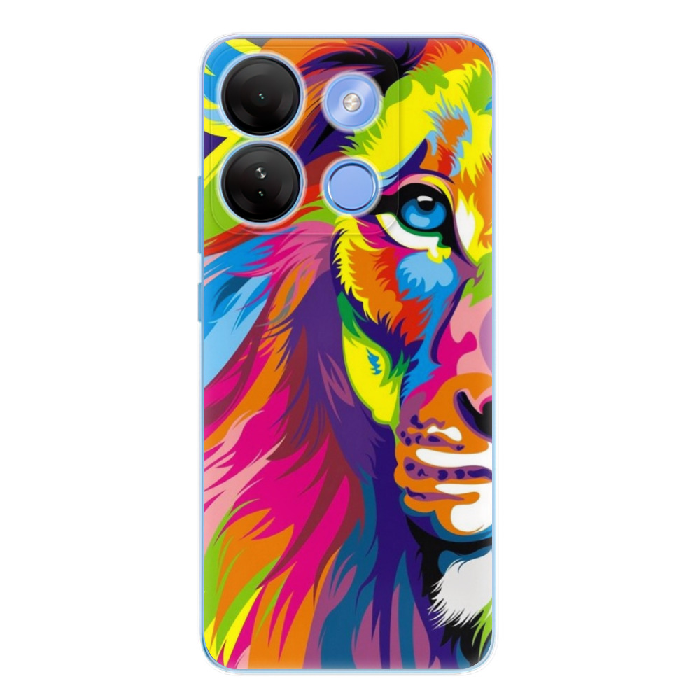 Odolné silikónové puzdro iSaprio - Rainbow Lion - Infinix Smart 7