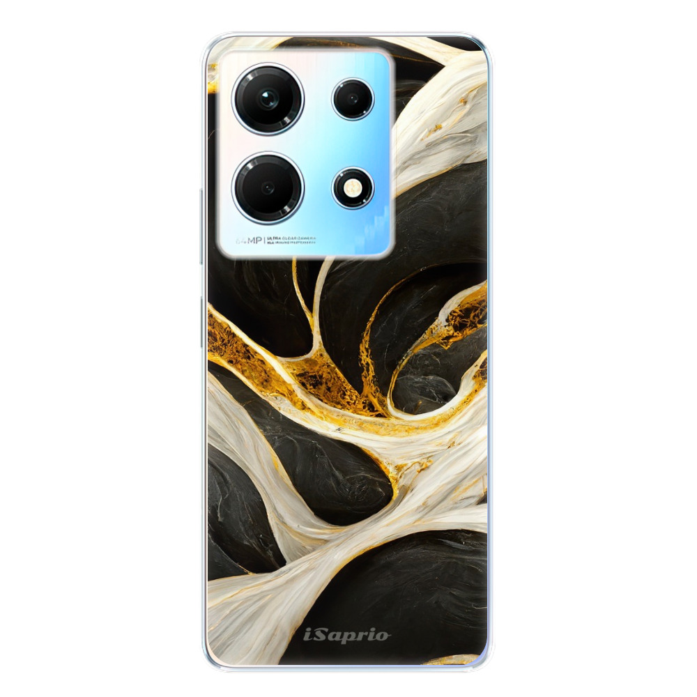 Odolné silikónové puzdro iSaprio - Black and Gold - Infinix Note 30