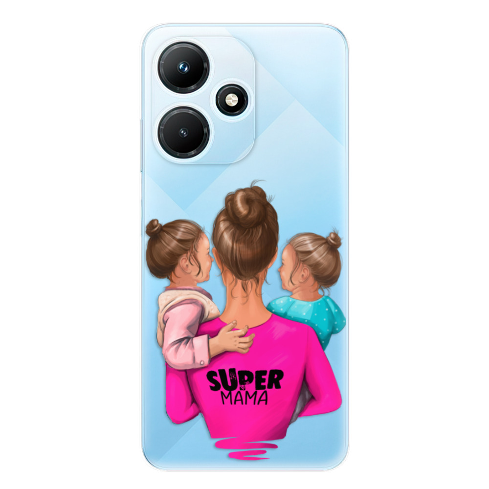 Odolné silikónové puzdro iSaprio - Super Mama - Two Girls - Infinix Hot 30i